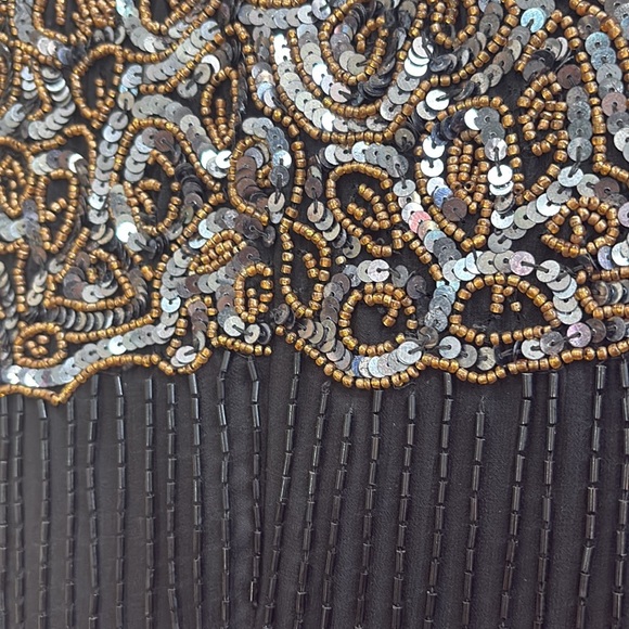 Stenay women’s 10 Black sequined beaded Evening dress - Picture 8 of 8